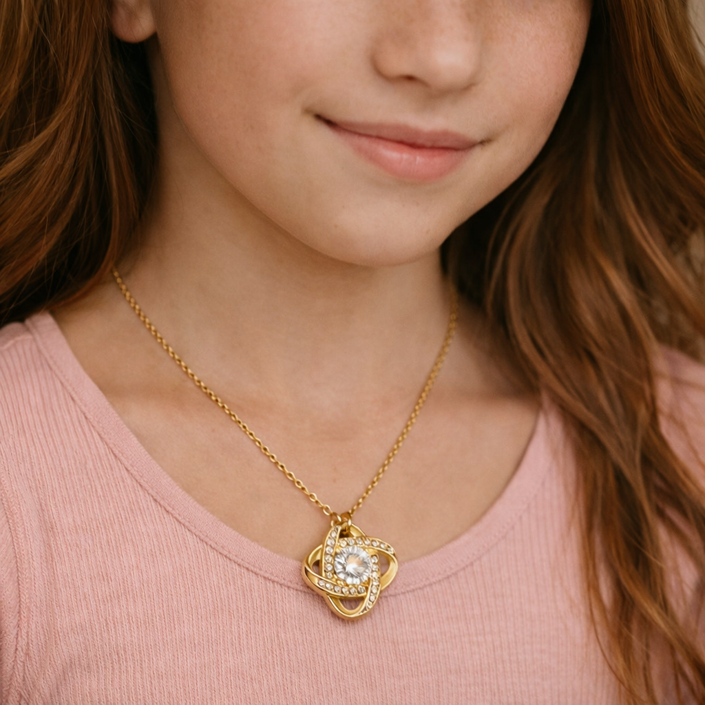 An meine Tochter - Knotenhalskette