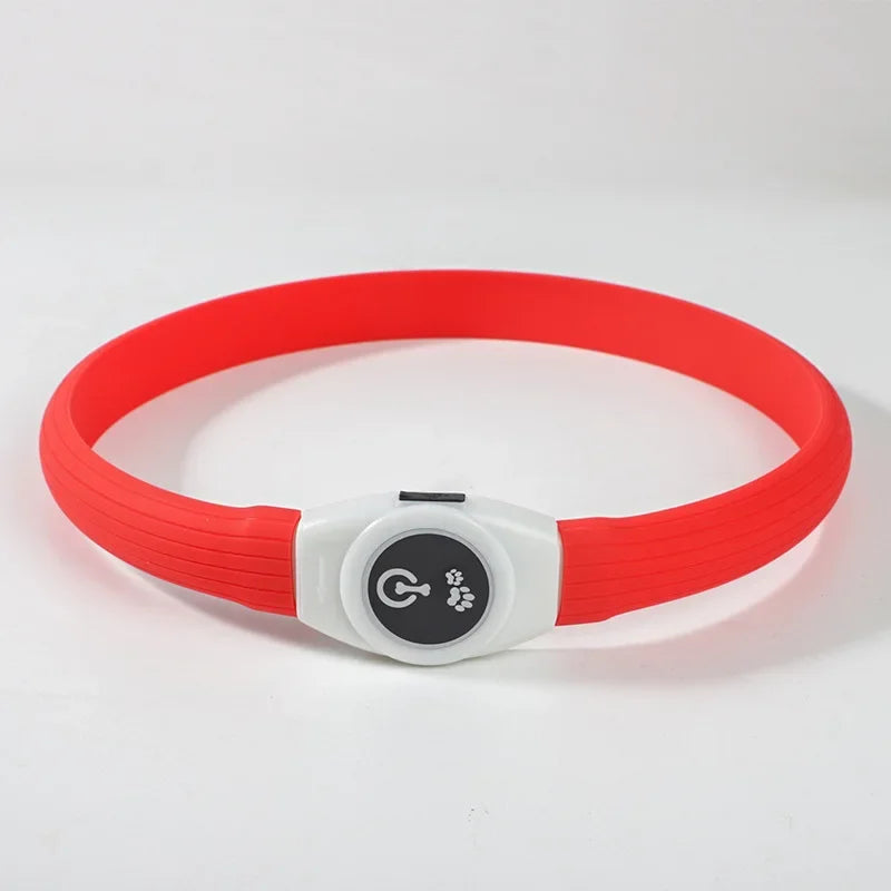 Premium LED-Leuchthalsband für Hunde – USB-Aufladbar & 100% Wasserdicht