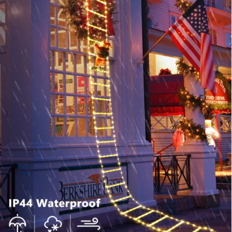 Climbing Santa Xmas Lights