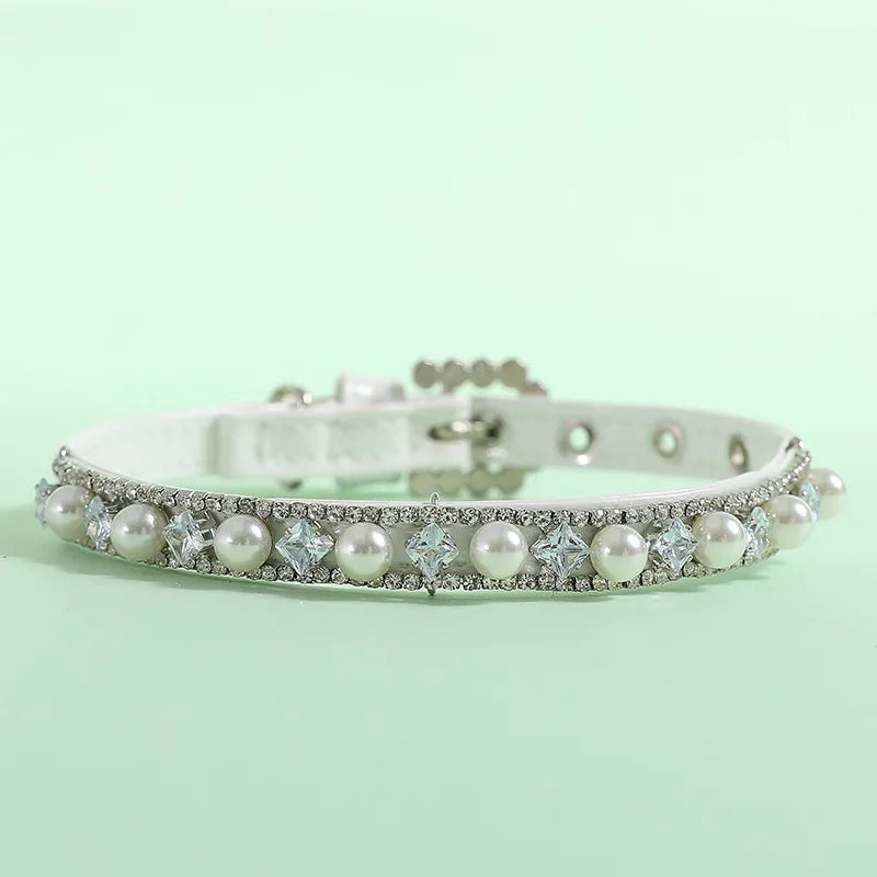 Pearl & Crystal Pet Collar