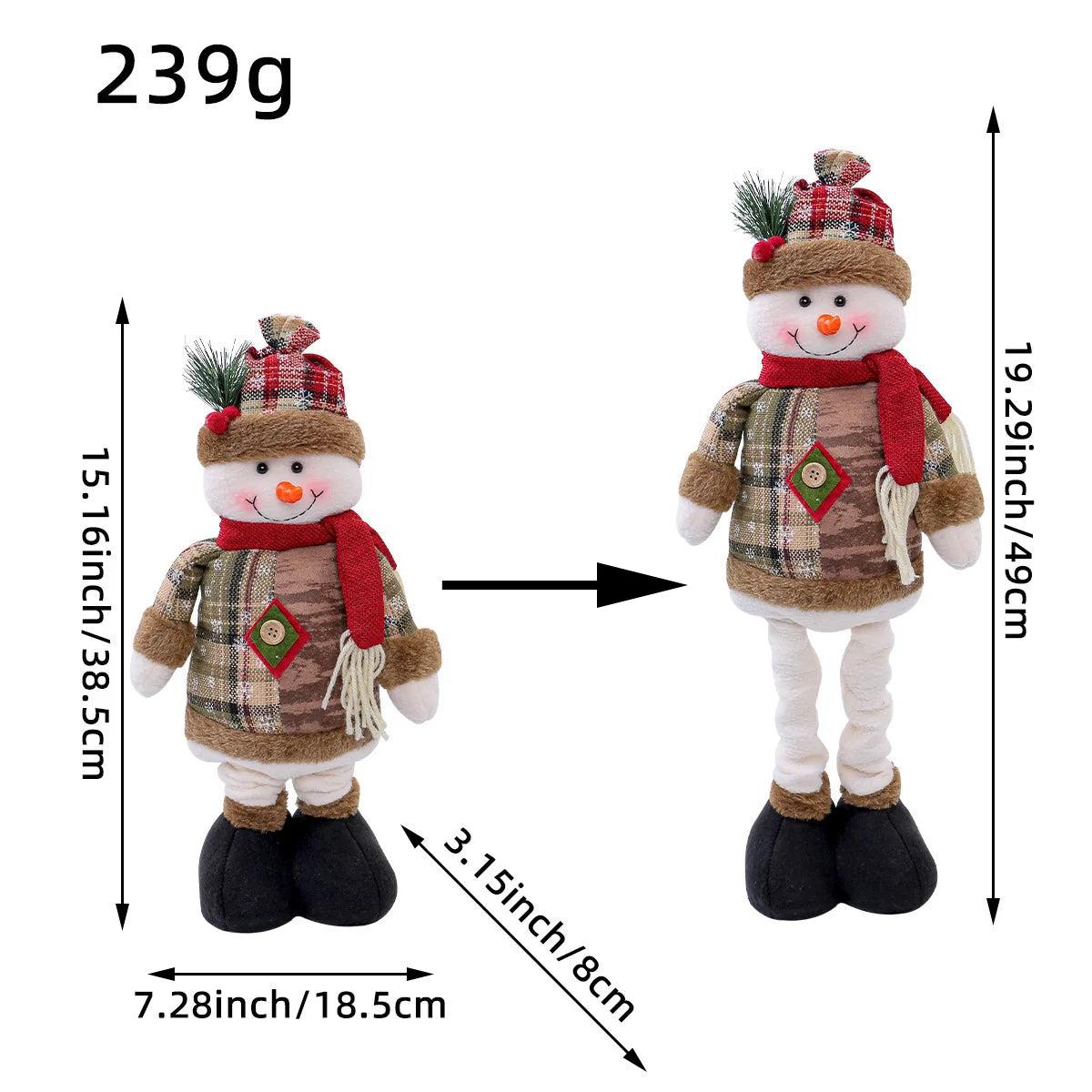 Santa Claus Snowman - Christmas Tree Decorations