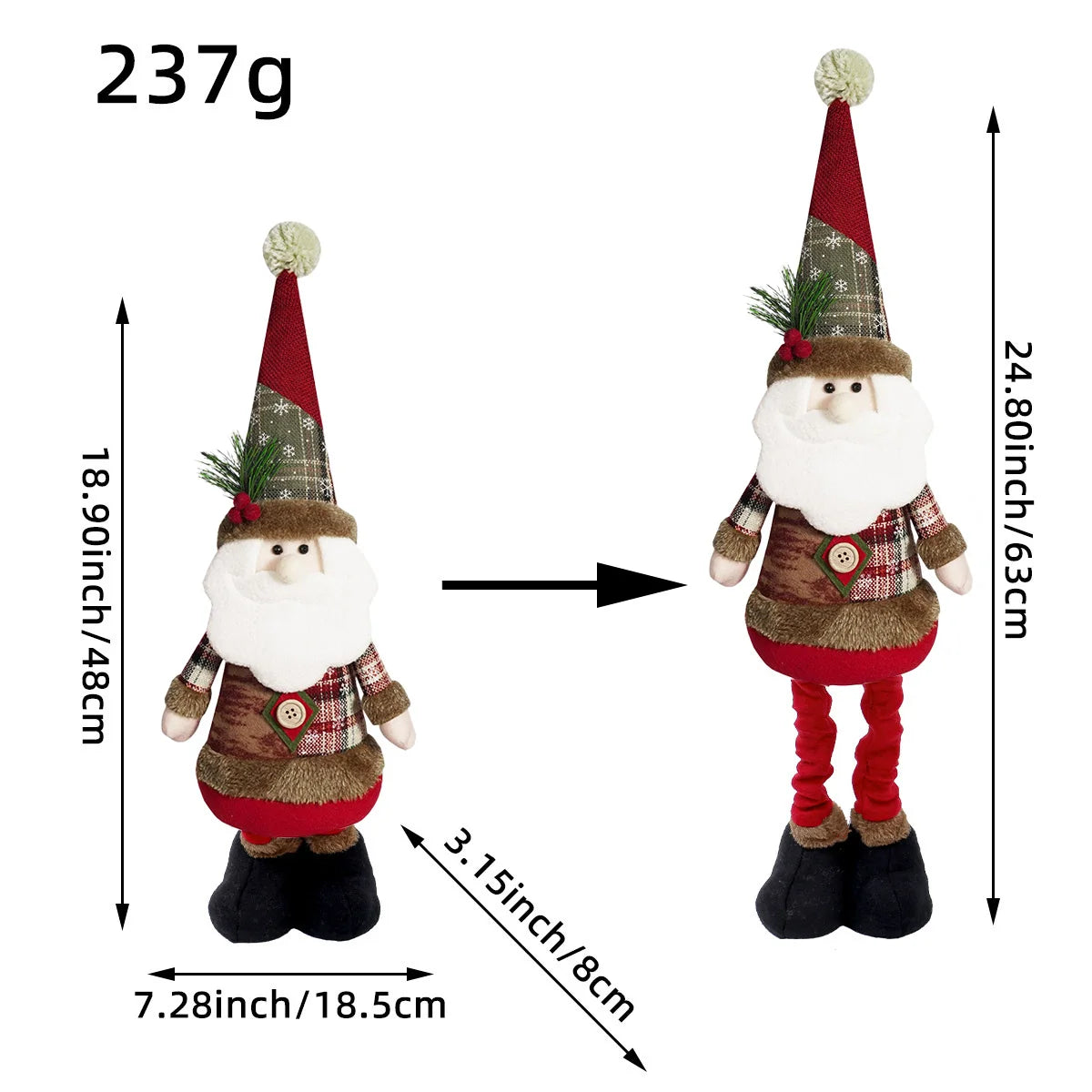 Santa Claus Snowman - Christmas Tree Decorations