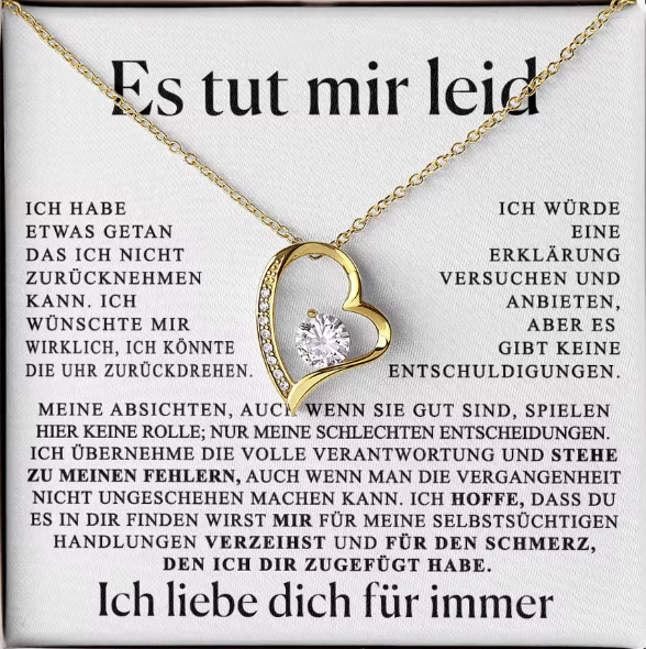 Seelenverwandt Herz-Halskette für meine Liebe